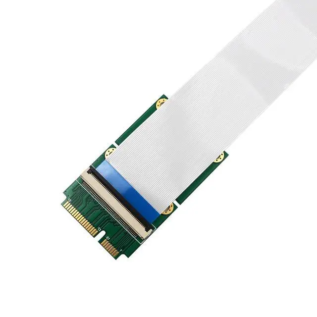 Alt view image 4 of 7 - SUPERPLUS Mini PCI-E Express mSATA Extension Cable for Wireless Card & Half/Full-size MiniCard Adapter