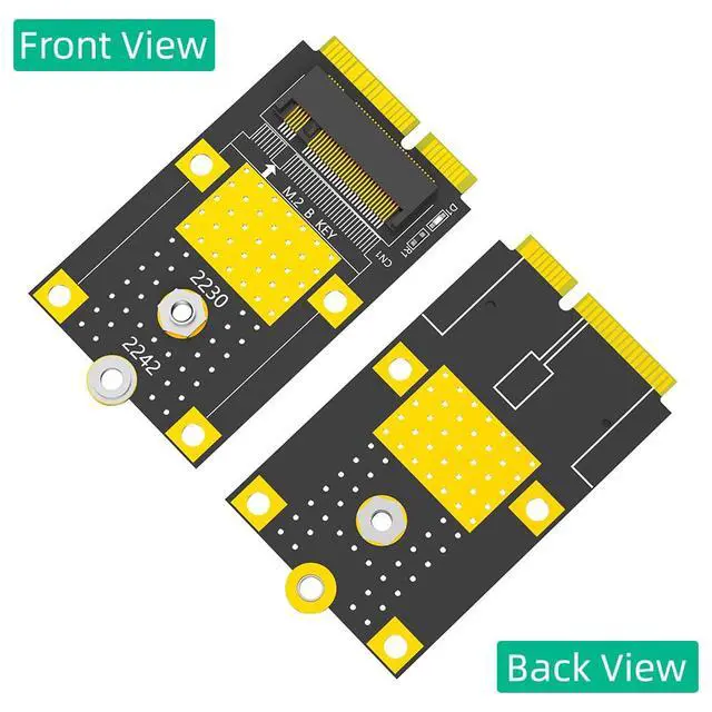Alt view image 5 of 7 - MSATA to M.2(NGFF) Key B Adapter for 2230/2242 SSD Card