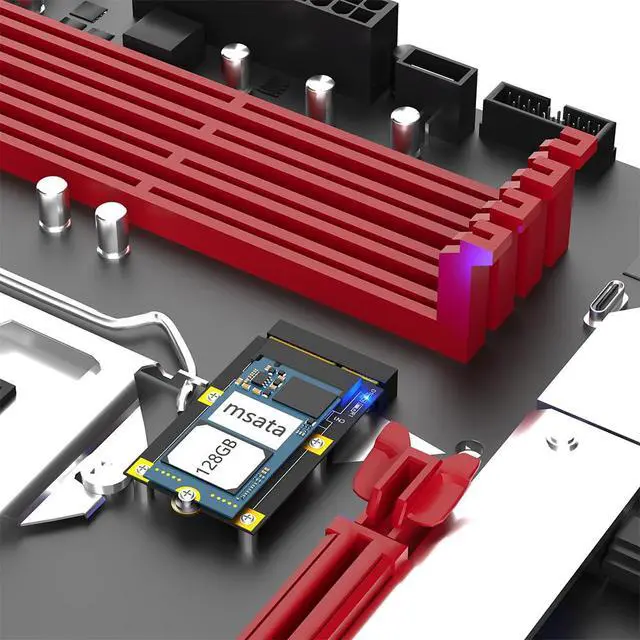 Alt view image 7 of 7 - MSATA to M.2(NGFF) Key B Adapter for 2230/2242 SSD Card
