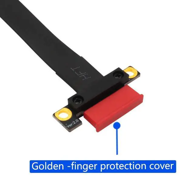 Alt view image 4 of 7 - PCI-e PCI Express 1X to 16X Extension PCI-E 16x to 1x risers Cable with Gold-Plated Connector