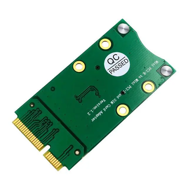 Alt view image 2 of 7 - Mini PCI-E Adapter with SIM Card Slot for 3G/4G,WWAN LTE,GPS Card (Clamshell SIM Card Holder)