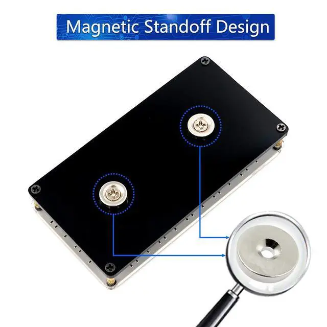 Alt view image 4 of 7 - 12 Way 5V RGB LED Splitter Hub with PMMA Case and Magnetic Standoff for ASUS/MSI 5V 3pin LED Controller