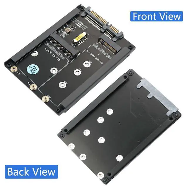 Alt view image 5 of 7 - 2 in 1 MSATA and B Key SSD to 2.5" SATA III with Frame Bracket Retain mSATA SSD as 7mm 2.5" SATA Drive