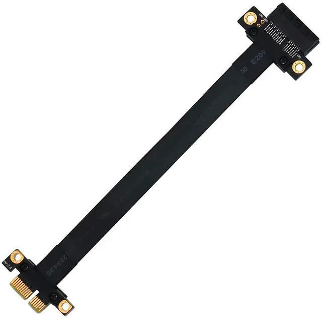 Main image of SUPERPLUS PCI Express Adapter Cable x1 PCIe Adapter Cable PCI-e PCI Express 36PIN 1X Extension Cable pcie Riser Cable (180 Degree 20CM Extension Cable)