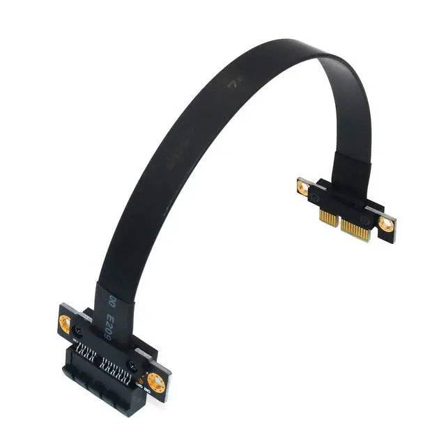 Alt view image 2 of 7 - SUPERPLUS PCI Express Adapter Cable x1 PCIe Adapter Cable PCI-e PCI Express 36PIN 1X Extension Cable pcie Riser Cable (180 Degree 20CM Extension Cable)