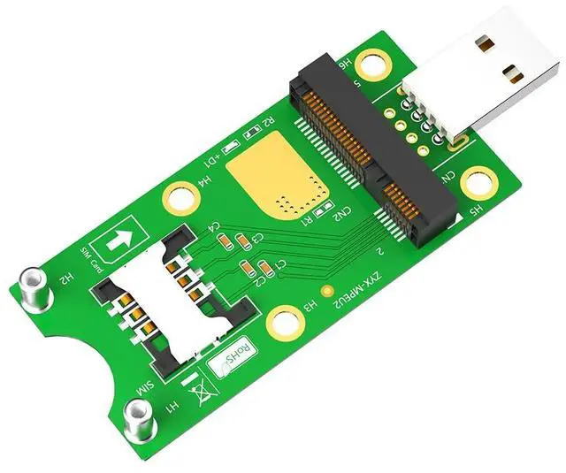 Main image of Mini Pcie USB Adapter SIM to USB Adapter with SIM Card Slot for WWAN/LTE Module