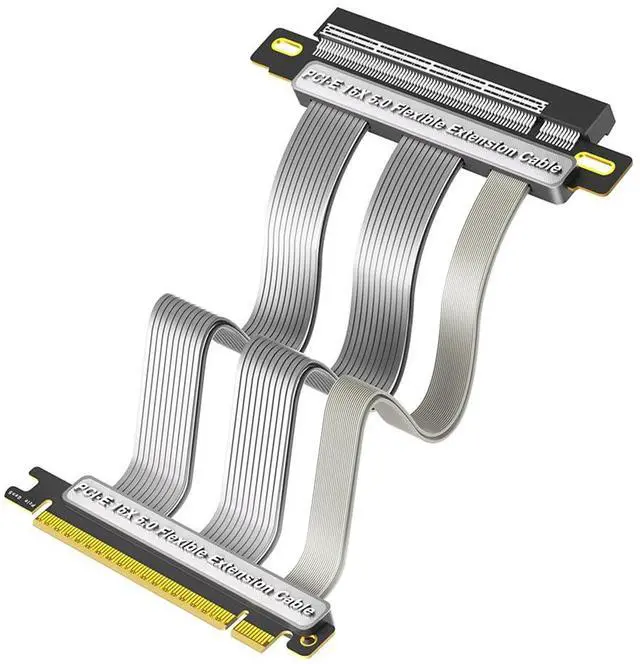 Main image of PCI-E 5.0 16X Expansion Cable 180 Degree Vertical Installation GPU Cable for Desktop PC.