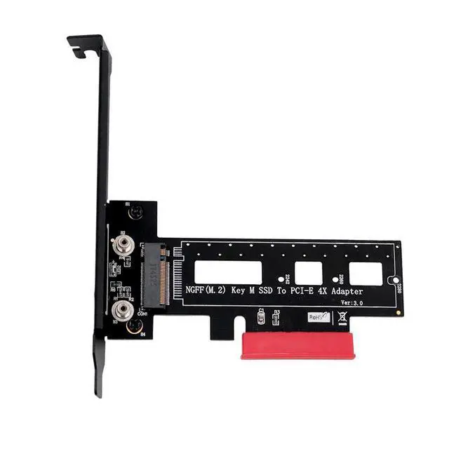 Alt view image 4 of 7 - SUPERPLUS M.2 NGFF PCI-e nvme SSD to PCI Express 3.0 x4 Host Adapter with heatsink