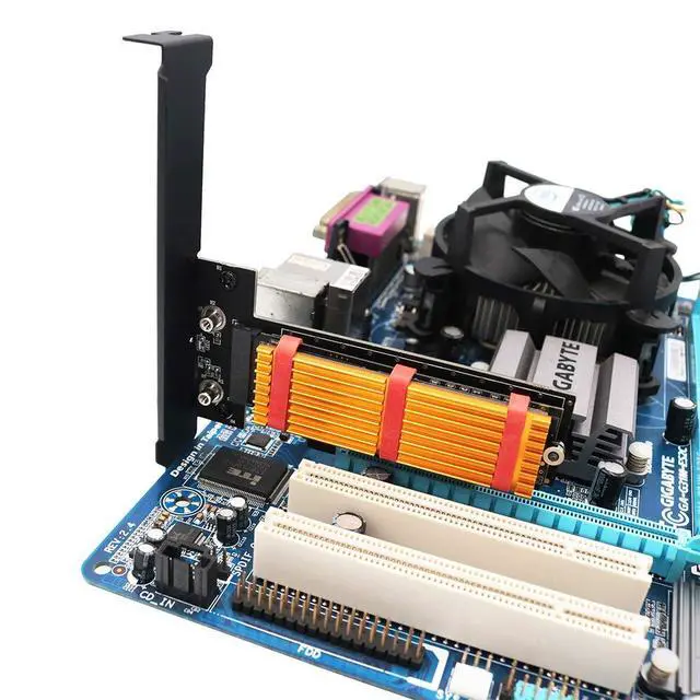 Alt view image 7 of 7 - SUPERPLUS M.2 NGFF PCI-e nvme SSD to PCI Express 3.0 x4 Host Adapter with heatsink