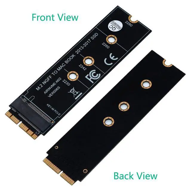 Alt view image 2 of 7 - M.2 NVME SSD Convert Adapter Card for Upgrade MacBook Air (2013-2017)