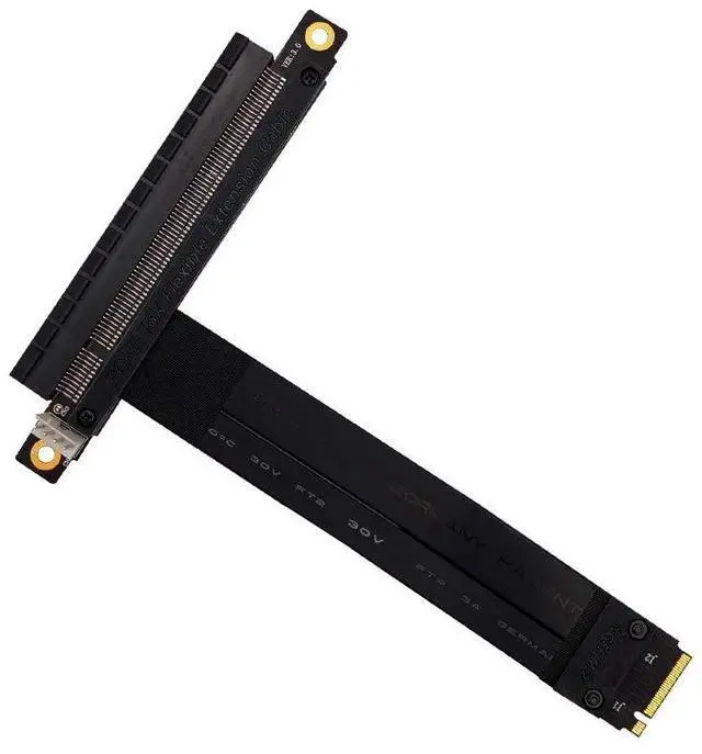 Main image of M.2 NGFF NVMe Key M to PCIe 3.0 X16 Extension Cable nvme to pcie x16 (180° PCI-E Slot)
