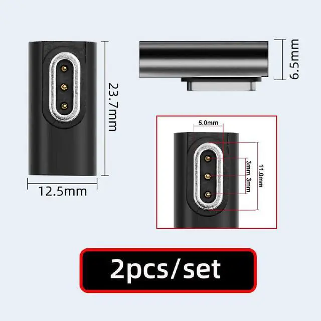 Alt view image 4 of 7 - 2pcs/lot USB Type-C to DC 5V 3-Pin Charging Adapter Compatible with Rokid AI Smart Glasses Style Smart Audio Sun Glasses