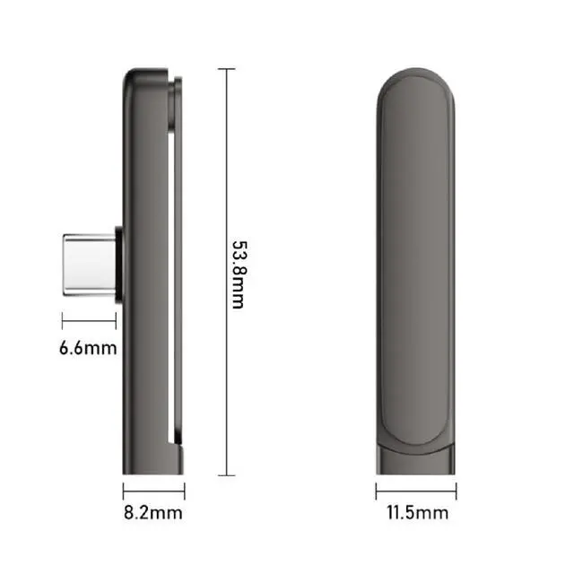 Alt view image 5 of 7 - Adapter 240W Type-C Fast Charging Adapter with Built-in Phone Stand Single Holder Durable Charger Bracket USB-C Male to Female Foldable