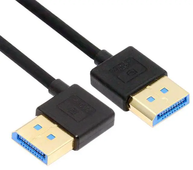 Main image of Ultrafine Left Angled DisplayPort 1.4 DP to DP Cable 8K 60hz Cable Ultra-HD UHD 4K 144hz 90 Degree for Desktop Laptop Monitor 100cm New