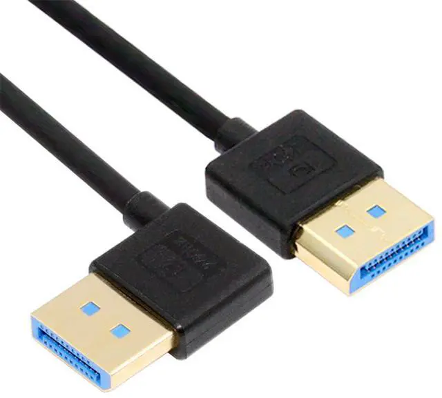 Main image of Ultrafine Right Angled DisplayPort 1.4 DP to DP Cable 8K 60hz Cable Ultra-HD UHD 4K 144hz 90 Degree for Desktop Laptop Monitor 100cm New