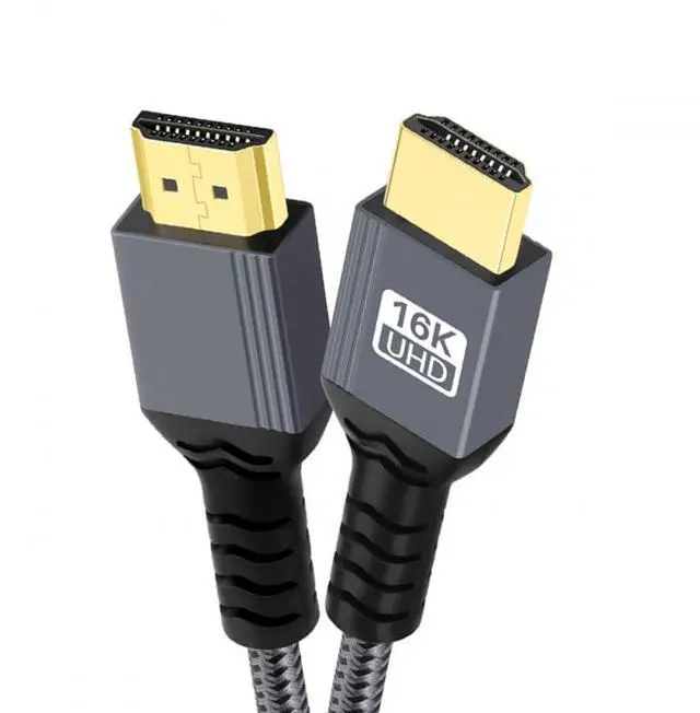 Main image of 16K 8K UHD HDMI 2.2 Version Type-A Male to HDMI Male HDTV Cable for HDTV Desktop Laptop Monitor (200cm)