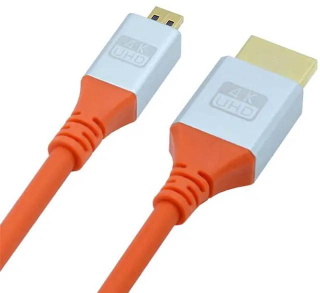 Main image of Micro HDMI 4K to HDMI Ultra Soft High Flex HDTV Cable Hyper Super Flexible Cord High Speed Type-A Male to Male for Computer HDTV 50cm