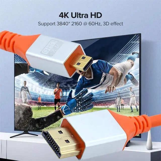 Alt view image 6 of 7 - Micro HDMI 4K to HDMI Ultra Soft High Flex HDTV Cable Hyper Super Flexible Cord High Speed Type-A Male to Male for Computer HDTV 50cm