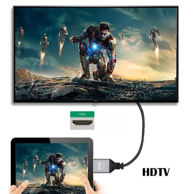 Alt view image 2 of 7 - HDMI 1.4 Type A Male to A Female Extension Cable Straight Connector 90 Degree Support HDTV 4K 60hz 3D