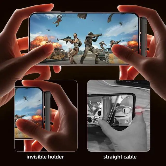 Alt view image 6 of 7 - 65W USB-C Type-A Foldable Fast Charging Cable Type-C with Built-in Phone Stand Dual Holder Durable Charger Bracket Male to Male 150CM