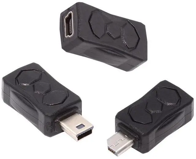 Main image of 3pcs/lot Micro USB 2.0 to Mini USB 5Pin Male to Female Extension Data Power Adapter