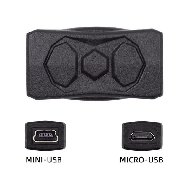 Alt view image 2 of 7 - 3pcs/lot Micro USB 2.0 to Mini USB 5Pin Male to Female Extension Data Power Adapter