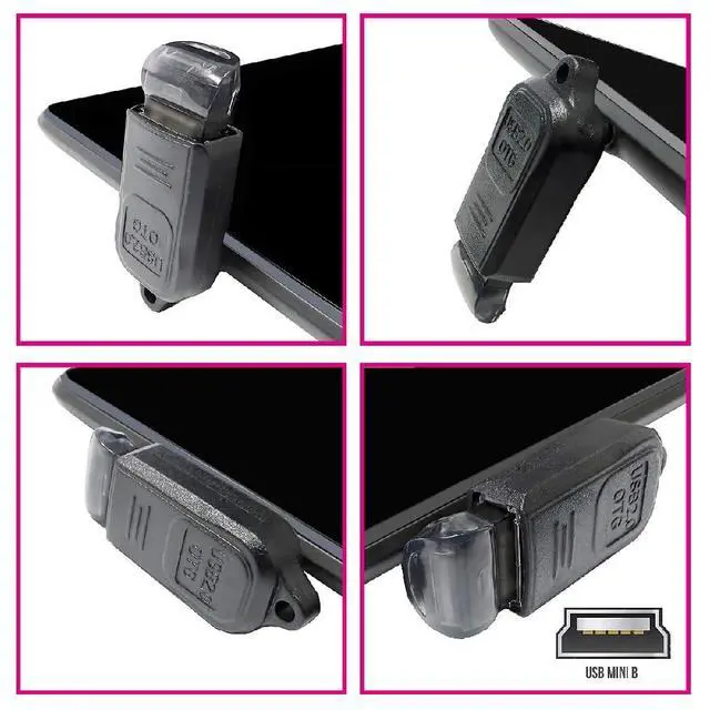 Alt view image 5 of 7 - 4pcs/lot Mini Type-B Male USB 2.0 to Female OTG USB2.0 Type-A Adapter On-the-Go 90 Degree Angled for Phone Tablet Disk Keyboard Data