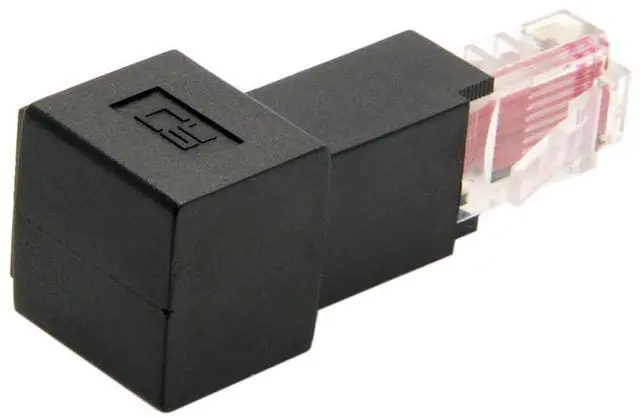 Alt view image 5 of 7 - Up Angled 90 Degree 8P8C FTP STP UTP Cat 5e Male to Female LAN Ethernet Network Extension Adapter