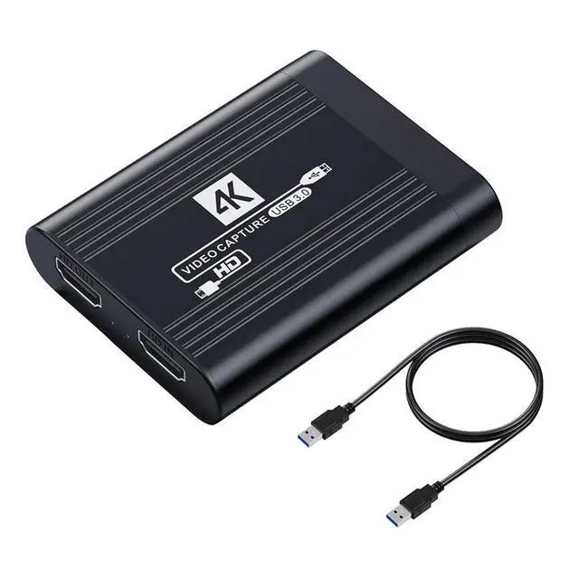 Alt view image 5 of 6 - HDMI Capture Card 4K Video Live Streaming USB Data for Camera Game Set-Top Box Recording Computer DVD