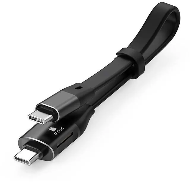 Main image of Cable Type-C USB-C Male to Male USB 3.1 10Gbps & TF Micro-SD Card Reader Flat Slim FPC Data Cable for Laptop Phone