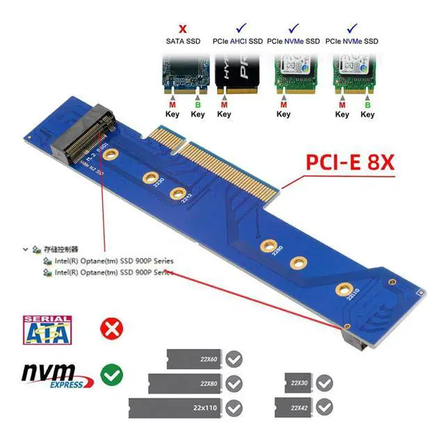 Alt view image 5 of 7 - Low Profile Dual 2X NVME M.2 SSD to PCIE Express Gen4 X8 X16 Raid Card VROC Raid0 Hyper Adapter