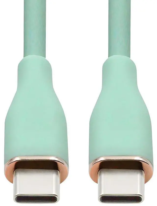 Main image of Colorful USB-C 480Mbps Type-C Male to Male Cable Ultra Soft High Flex 65W Hyper Super Flexible Cord Green 2M