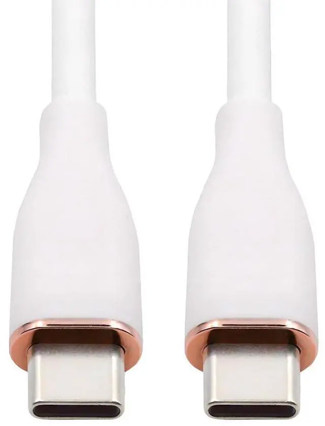Main image of Colorful USB-C 480Mbps Type-C Male to Male Cable Ultra Soft High Flex 65W Hyper Super Flexible Cord White 2M