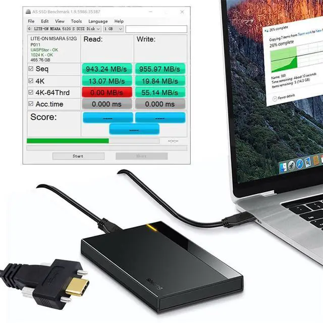 Alt view image 5 of 7 - USB C to C Cable,USB C Male to Male Fast Charging Data Transfer Extension Cable with Dual Screws