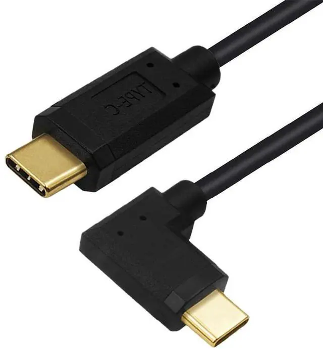Main image of USB C to C Cable,USB C Male to Male Fast Charging Data Transfer 90 Degree Angled Flat Extension Cable