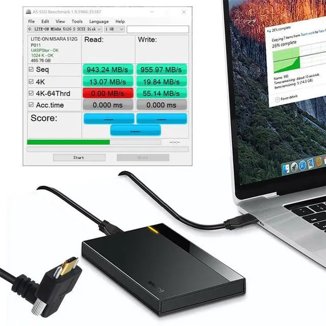 Alt view image 5 of 7 - USB C to C Cable,USB C Male to Male Fast Charging Data Transfer 90 Degree Angled Extension Cable with Screws