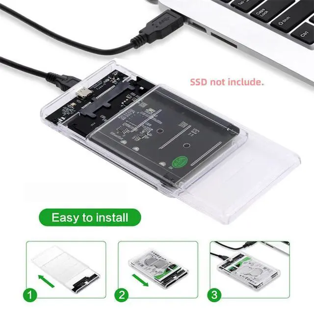 Alt view image 7 of 7 - Dual NGFF B+M-Key M.2 SSD Card JOBD Raid0 Span Bridge to USB3.0 Type-C USB-C 2.5inch SATA Combo Enclosure