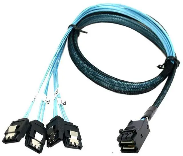 Main image of Internal Mini SAS HD SFF-8643 Host to 4 SATA 7pin Target Hard Disk 6Gbps Data Server Raid Cable