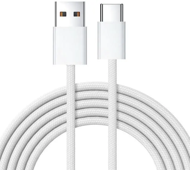 Main image of Cable USB-C Type C Male to Type-A Male 15W 5V3A Power 480Mbps Data Cable White Sleeve for Phone & Tablet (100cm)