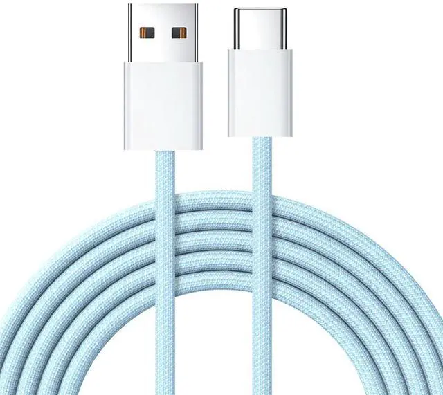 Main image of Cable USB-C Type C Male to Type-A Male 15W 5V3A Power 480Mbps Data Cable Blue Sleeve for Phone & Tablet (100cm)