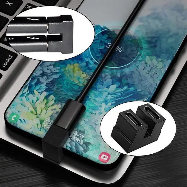 Alt view image 4 of 7 - 40Gbps USB4 Type C Female to Female Coupler Extender Power Data Video Adapter for NS Switch & Phone & Laptop
