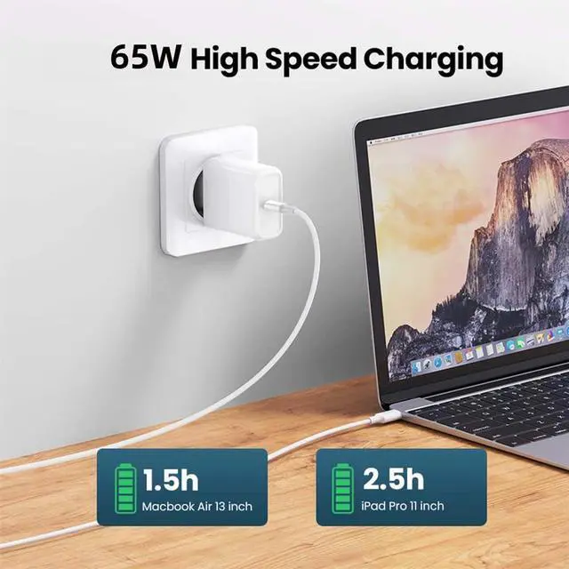 Alt view image 4 of 7 - Type-C USB-C Male to Male USB 2.0 Version Data Cable Support PD 65W for Laptop & Phone White 200cm