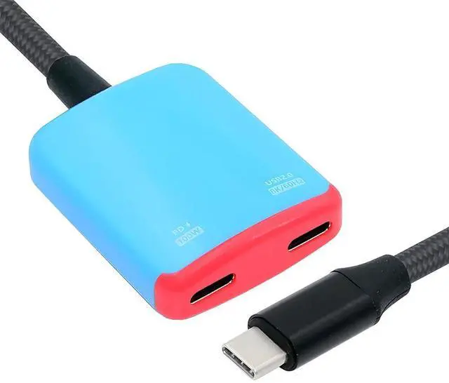 Main image of USB-C Type-C 1-to-2 VR AR Glass OTG 8K Video USB-C Female 100W PD Power Cable for NS Handheld Console Laptop Tablet Phone