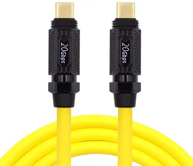 Main image of Ultra Soft High Flex USB-C USB4 Cable 20Gbps 140W 8K for Gaming Keyboard Mouse Type-C Male to Male Cable Power & Data 20CM