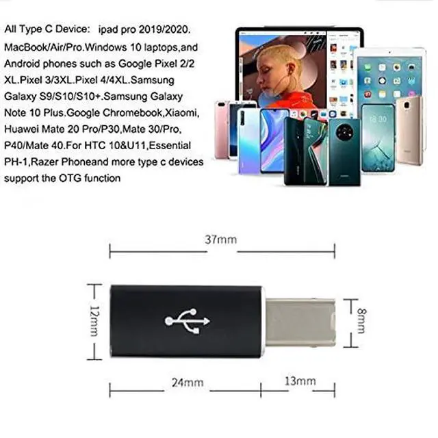 Alt view image 6 of 7 - 2pcs USB-C Type C to Midi Adapter Converter Lectronic Musical Instrument for Midi Keyboard Phone Tablet