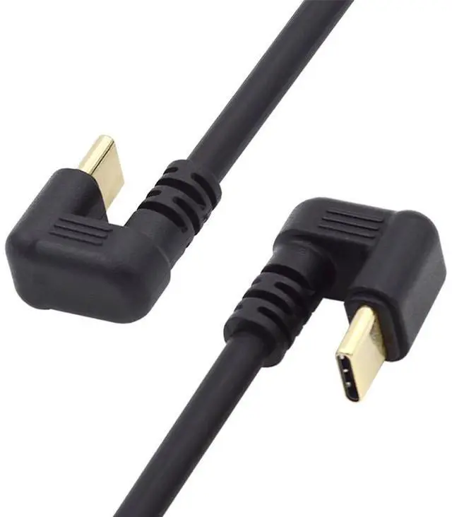 Main image of 10Gbps USB3.0 Type C Male to Male Power Data Video Cable USB-C Opposite U Shape Back Angled for NS Switch Phone Laptop