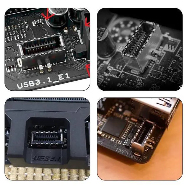 Alt view image 3 of 7 - USB 3.1 Front Panel Header to USB 3.0 20Pin Header Extension Cable 20cm for ASUS Motherboard
