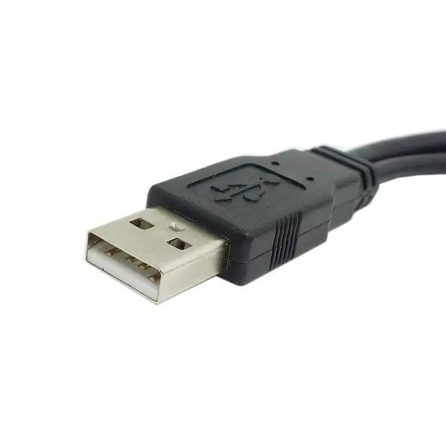 Alt view image 3 of 7 - chenyang USB 2.0 Y Splitter Cable USB 2.0 Male to Female Data Charger Extension Cable with Auxiliary Power Supply Port