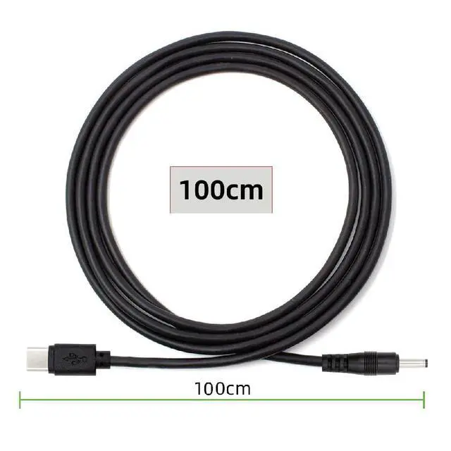 Alt view image 5 of 7 - USB-C 5.1K Resistor Type C Input to 5V DC 3.5 * 1.3mm Output Power Charge Cable 100cm for DC5V Desk Lamp Fan Camera
