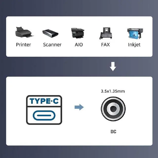 Alt view image 7 of 7 - USB-C 5.1K Resistor Type C Input to 5V DC 3.5 * 1.3mm Output Power Charge Cable 100cm for DC5V Desk Lamp Fan Camera